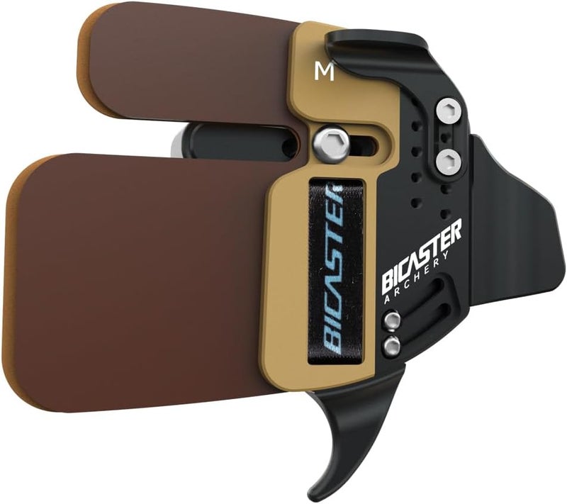 BICASTER Archery Log Recurve Finger Tab Cordovan (Medium, Right) - Image 1
